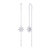 Twinkle Star Tack-In Diamond Earrings in Sterling Silver - Silver