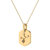 Virgo Maiden Blue Sapphire & Diamond Constellation Tag Pendant Necklace In 14K Yellow Gold Vermeil On Sterling Silver