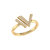 Visionary IV Open Diamond Ring in 14K Yellow Gold Vermeil on Sterling Silver - Gold