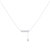 Wrecking Ball Double Bar Bolo Adjustable Diamond Lariat Necklace In Sterling Silver