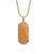 Yellow Lace Agate Tag in 14K Yellow Gold Plated Sterling Silver - Gold