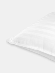 2 Pack Cotton Stripe Plush Bed Pillows