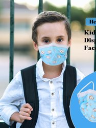 50 Pack Kids Disposable Face Masks - 3 PLY, Breathable & Comfortable