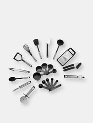 Cooking Utensils Set (Grey & Black) – 23 Pieces