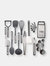 Cooking Utensils Set (Grey & Black) – 23 Pieces