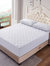 Quilted Fitted Fully Cover Mattress Topper - White