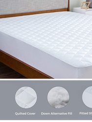 Quilted Fitted Fully Cover Mattress Topper