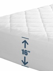 Quilted Fitted Fully Cover Mattress Topper