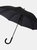 Luxe Fontana Folding Umbrella (Solid Black) (One Size) - Solid Black