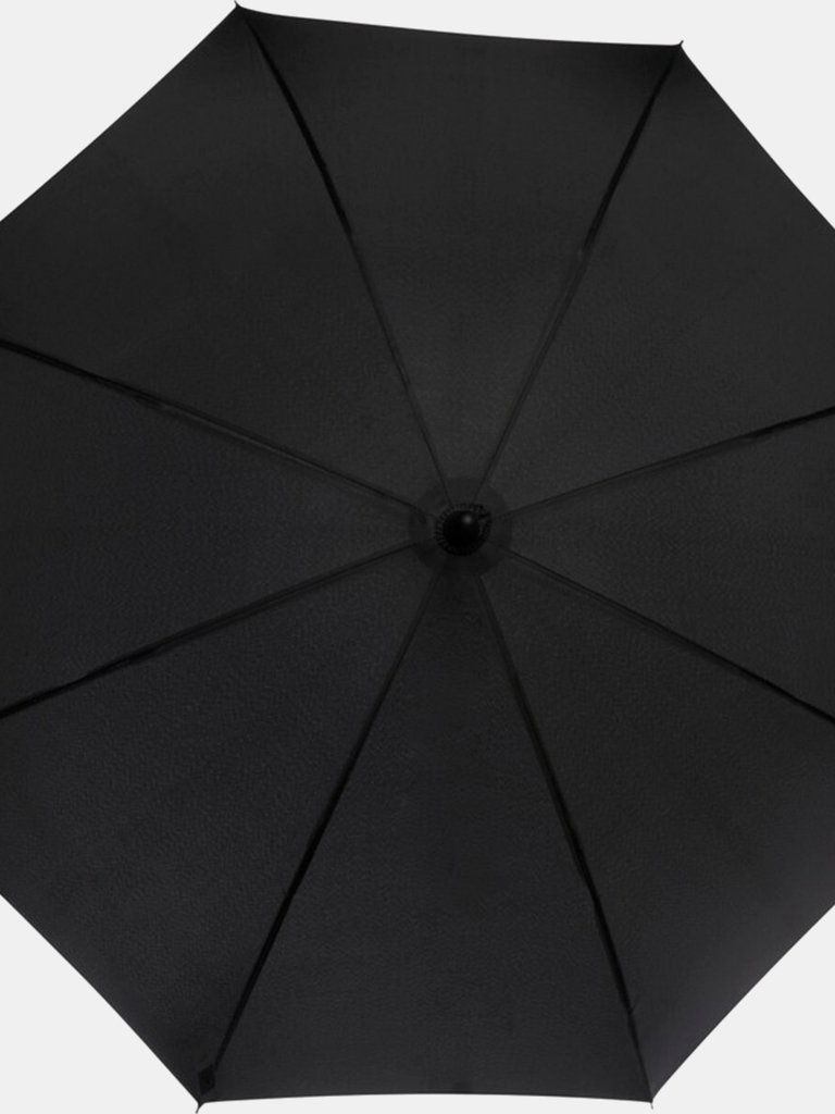 Luxe Fontana Folding Umbrella (Solid Black) (One Size)