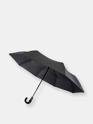 Luxe Montebello Folding Umbrella (Solid Black) (One Size) - Solid Black