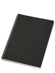 Luxe Nero A5 Wirebound Notebook - Deep Black