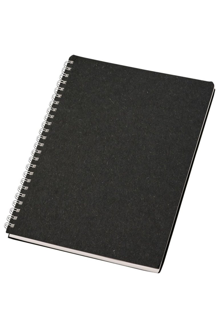 Luxe Nero A5 Wirebound Notebook - Deep Black