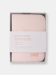 Luxie 30 Piece Brush Set - Rose Gold (New)