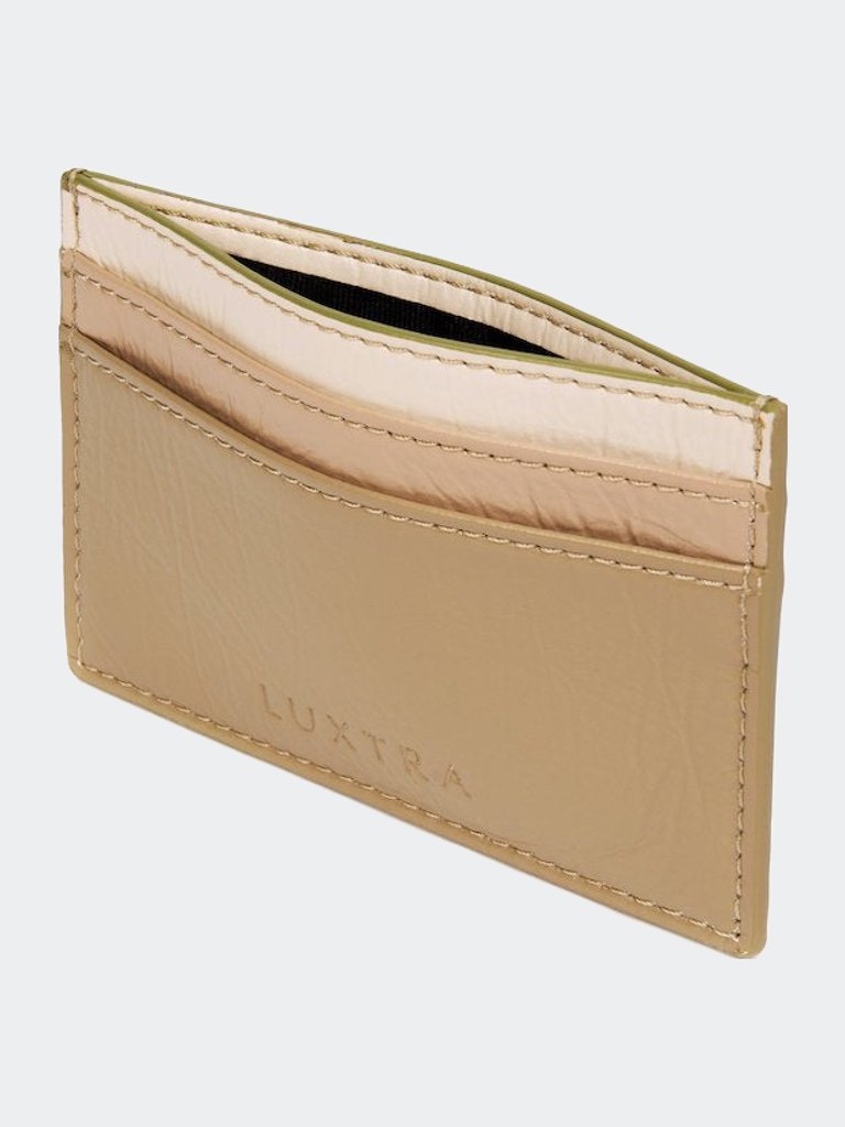 Cream Tricolour Card Holder - The Colvin