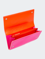 Pink Tricolour Continental Wallet