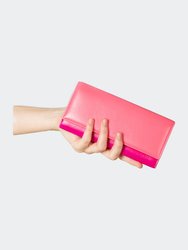 Pink Tricolour Continental Wallet