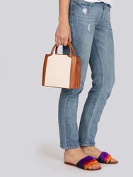 Tan & Cream Mini Handbag | The Nina