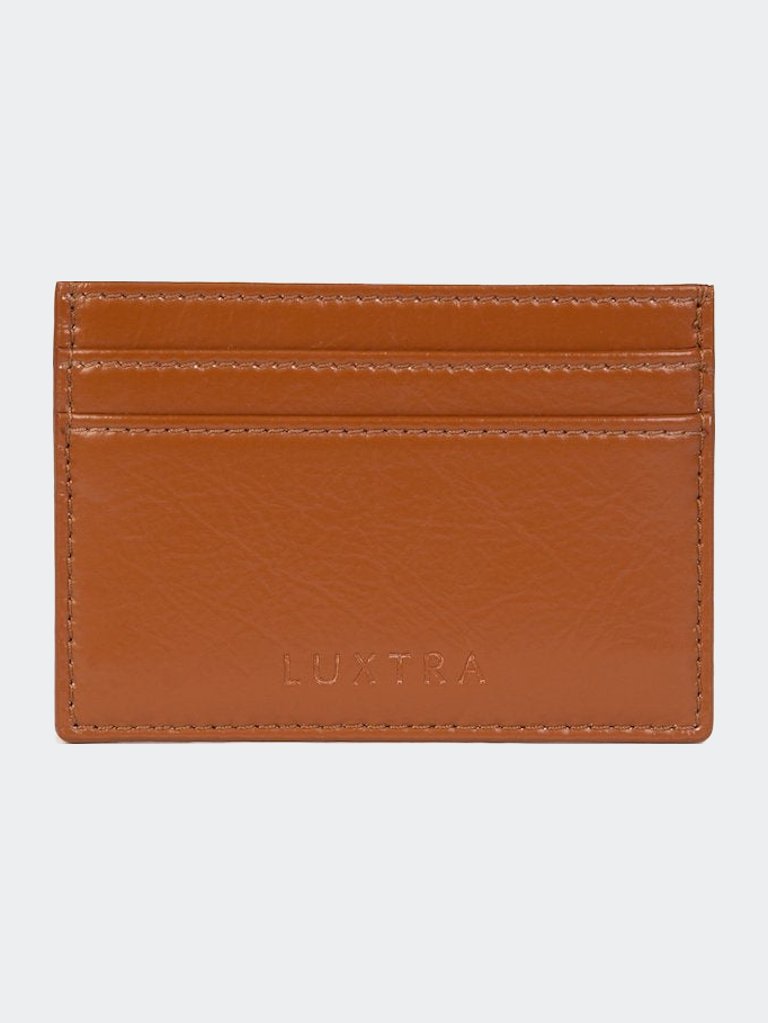 Toffee Brown Card Holder | The Colvin - Tan Brown