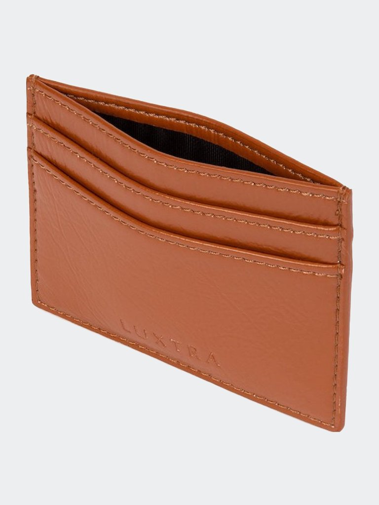 Toffee Brown Card Holder | The Colvin