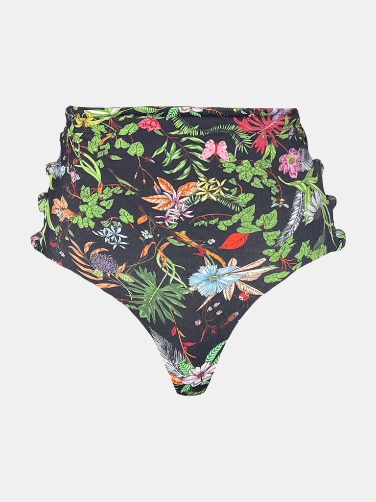 Madison Highwaisted - Black Botanical