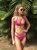 Ella Mesh Pink Brazilian Bikini  Bottom