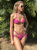 Ella Mesh Pink Brazilian Bikini Top