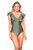 Ruffles One piece Swimsuit - Olive Shimmer