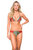 Tricolore Bikini Bottom - Olive, Rose Gold Saffron Shimmer