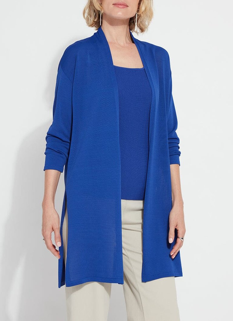 Avril Knit Duster - Cobalt Pop