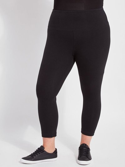 Lysse Black Flattering Cotton Crop Legging (Plus Size) product