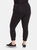 Black Flattering Cotton Crop Legging (Plus Size)