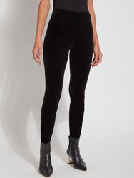 Black Mara Velvet Legging - Black