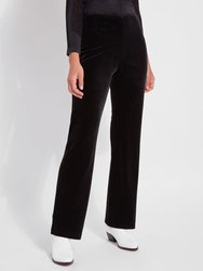 Black Velvet Pant (Plus Size) - Black