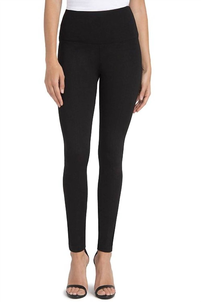 Center Seam Ponte Legging - Black