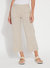 Cropped Kate Pant - Khaki Ledger Lines