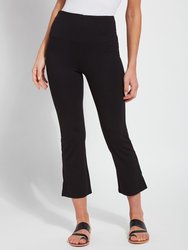 Cropped Kick Flare - Black