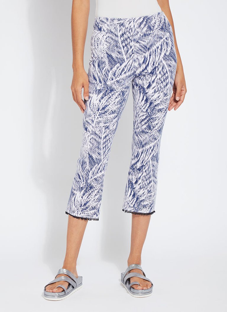 Daria Cropped Denim Pattern - Cabana Palm