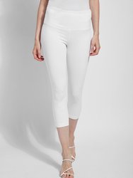 Denim Capri - White