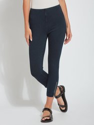 Denim Cuffed Crop - Indigo