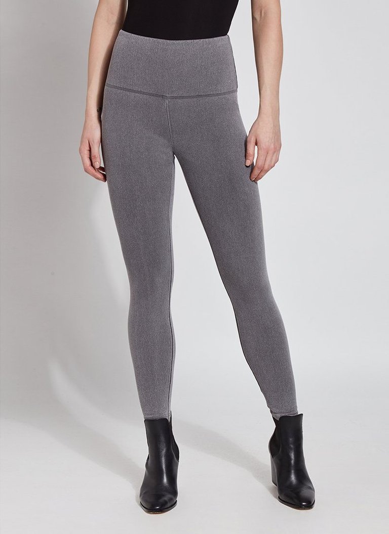 Denim Legging (Plus Size) - Mid Grey