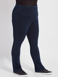 Denim Straight Leg (Plus Size) - Black