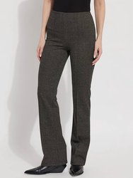 Elysse Wide Leg Pant - Smoked Herringbone