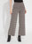 Erin Wide Leg Ponte Jacquard - Opposites Attract Plaid