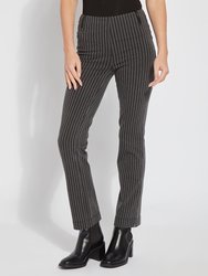 Florence Boyfriend Denim - Charcoal Pinstripe