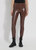 Hi Waist Vegan Leather Legging - Cocoa Powder