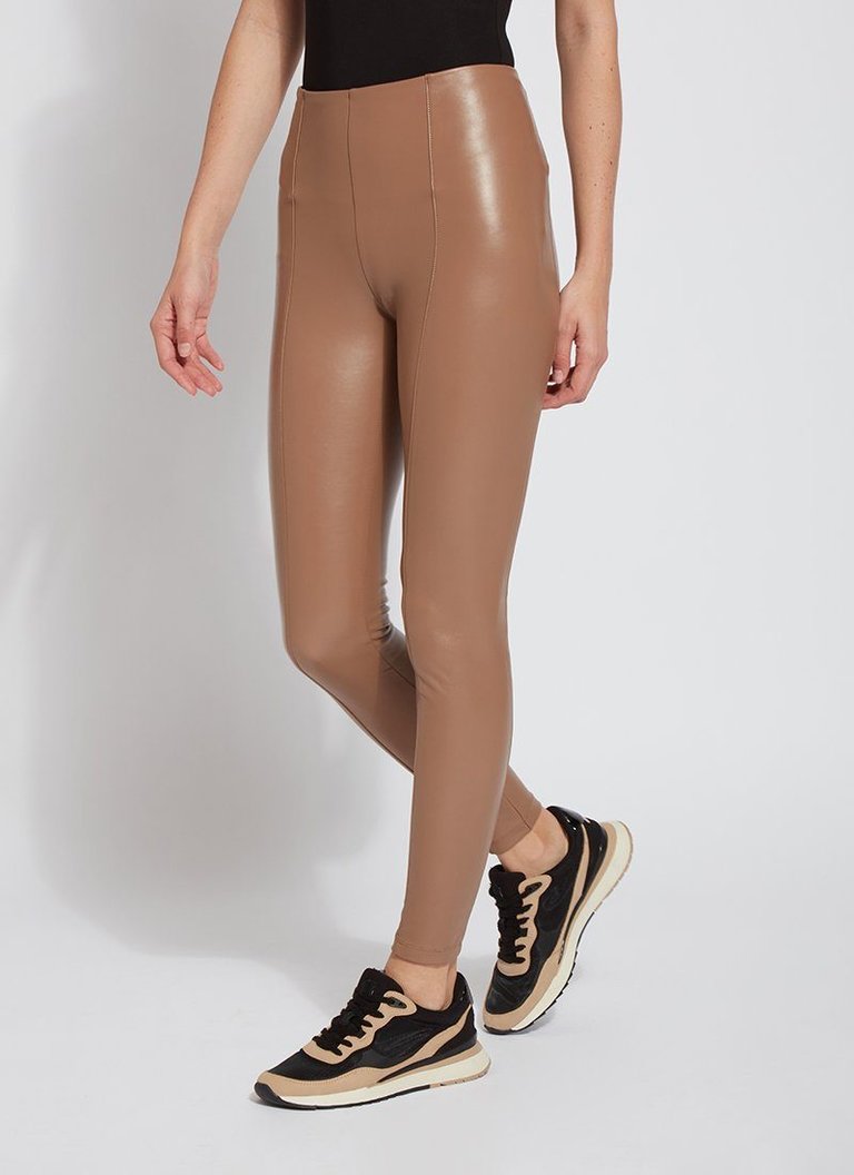 Hi Waist Vegan Leather Legging