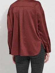 Kristin Stitched Satin Shirt