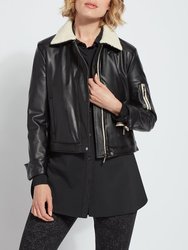 Maeve Detachable Collar Jacket - Black