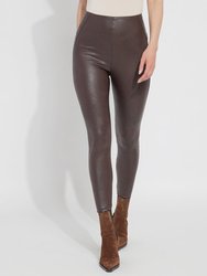 Matilda Foil Legging - Rich Cocoa